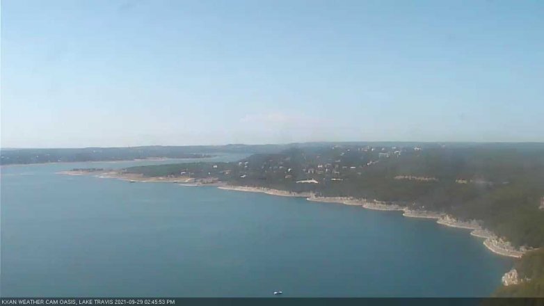 Lake Travis webcam, September 29, 2021 2:45 PM CT