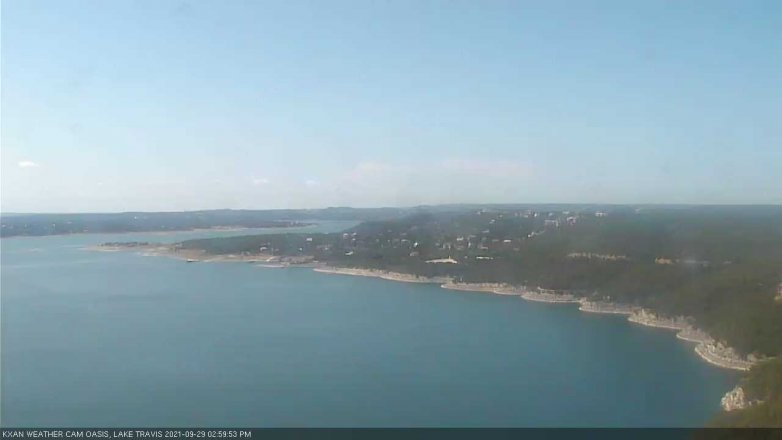 Lake Travis webcam, September 29, 2021 3:00 PM CT