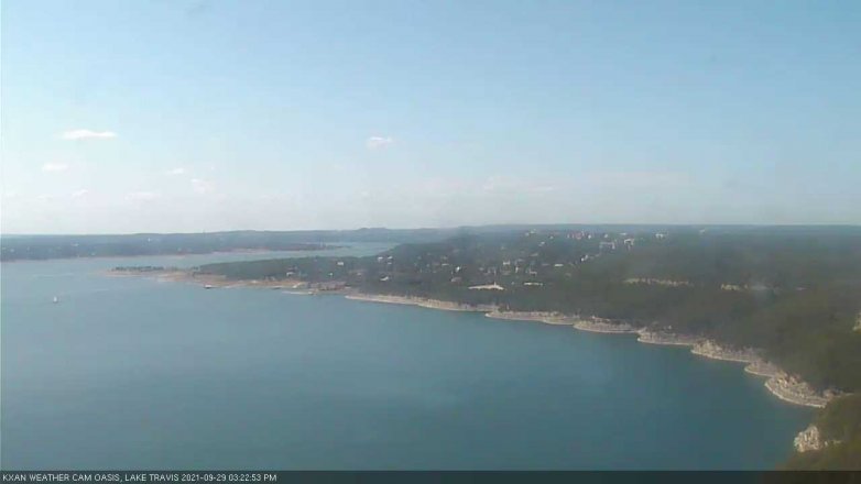 Lake Travis webcam, September 29, 2021 3:25 PM CT