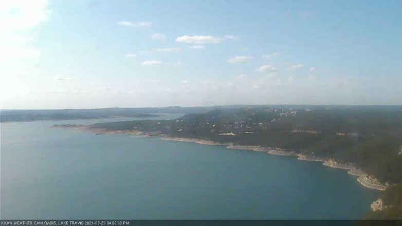Lake Travis webcam, September 29, 2021 4:00 PM CT