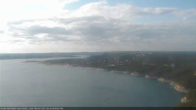Lake Travis webcam, September 29, 2021 5:00 PM CT