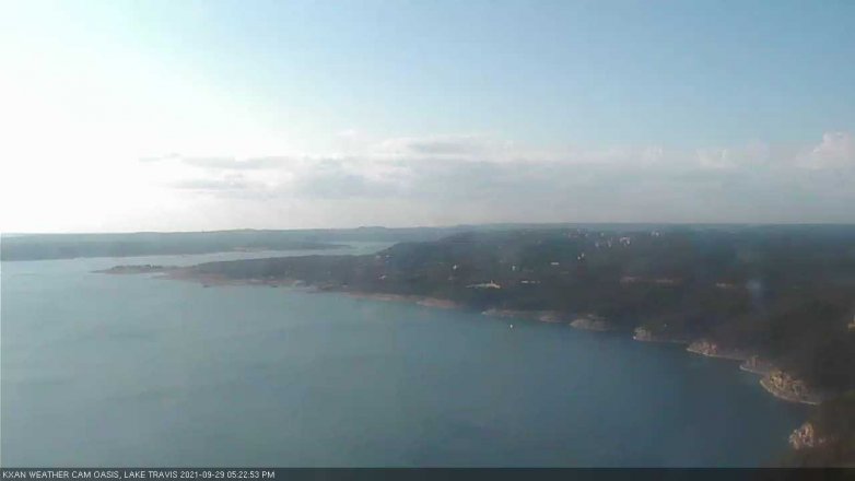 Lake Travis webcam, September 29, 2021 5:25 PM CT