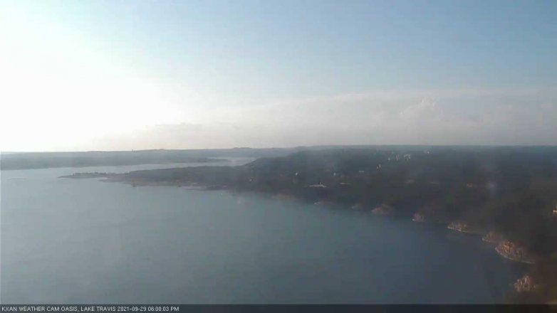 Lake Travis webcam, September 29, 2021 6:00 PM CT
