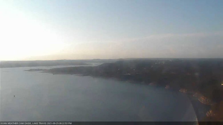 Lake Travis webcam, September 29, 2021 6:25 PM CT