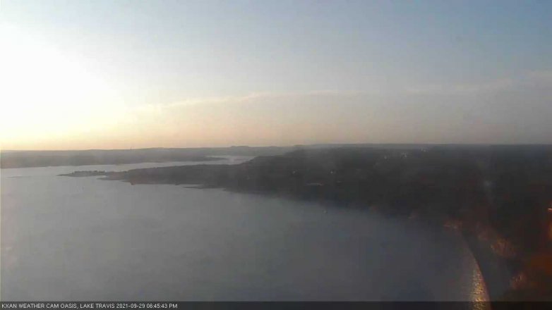 Lake Travis webcam, September 29, 2021 6:45 PM CT