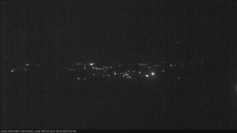 Lake Travis webcam, September 29, 2021 8:25 PM CT