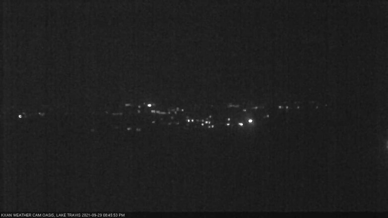 Lake Travis webcam, September 29, 2021 8:45 PM CT