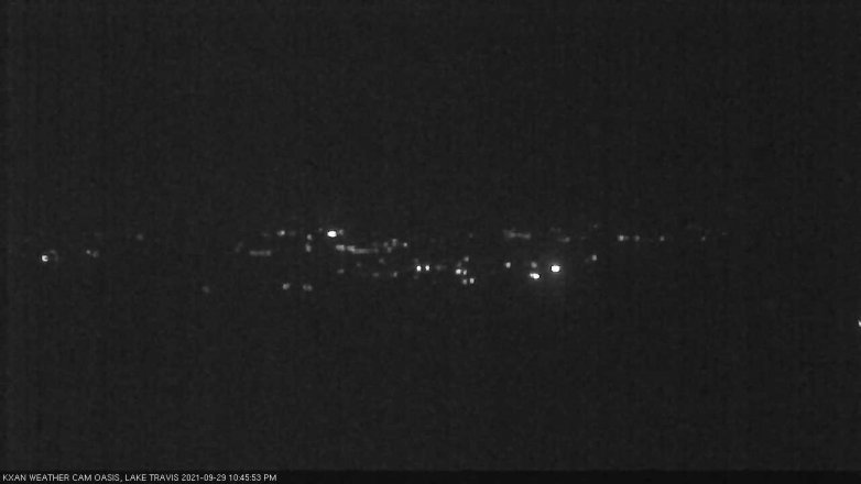Lake Travis webcam, September 29, 2021 10:45 PM CT
