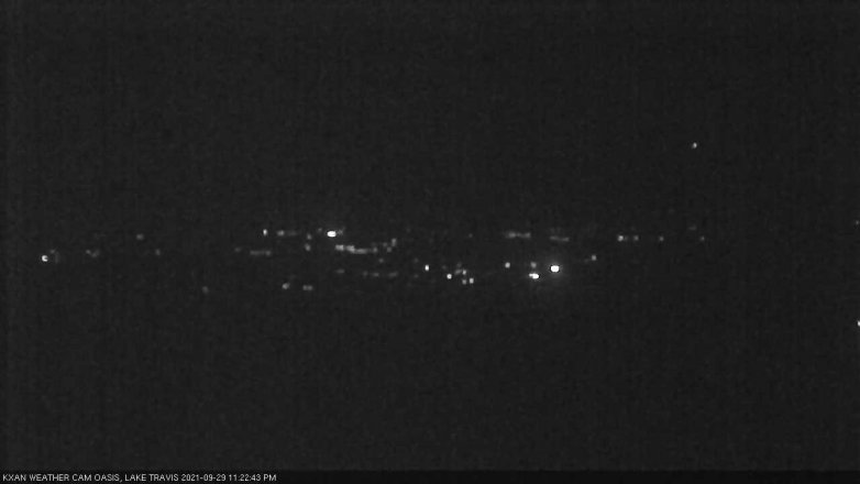 Lake Travis webcam, September 29, 2021 11:25 PM CT