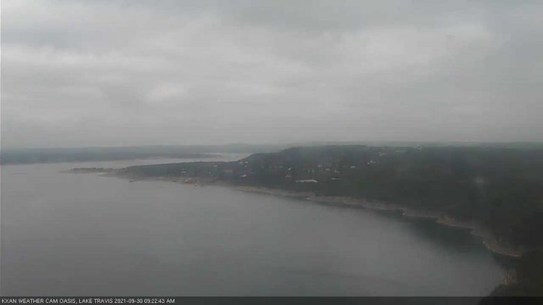 Lake Travis webcam, September 30, 2021 9:25 AM CT