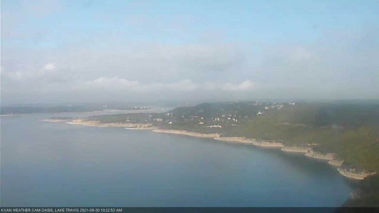 Lake Travis webcam, September 30, 2021 10:25 AM CT