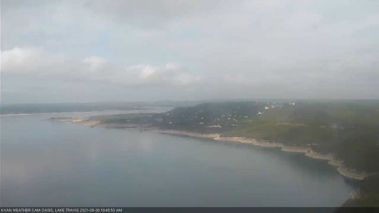 Lake Travis webcam, September 30, 2021 10:45 AM CT