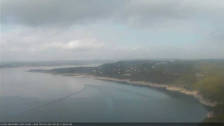 Lake Travis webcam, September 30, 2021 11:00 AM CT