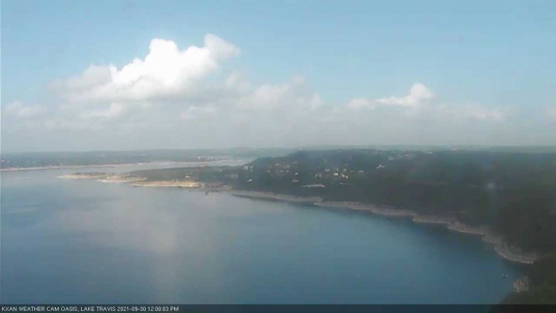 Lake Travis webcam, September 30, 2021 12:00 PM CT