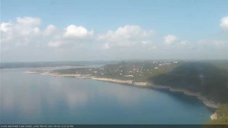 Lake Travis webcam, September 30, 2021 12:25 PM CT