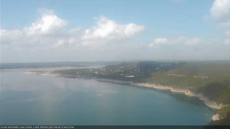 Lake Travis webcam, September 30, 2021 12:45 PM CT