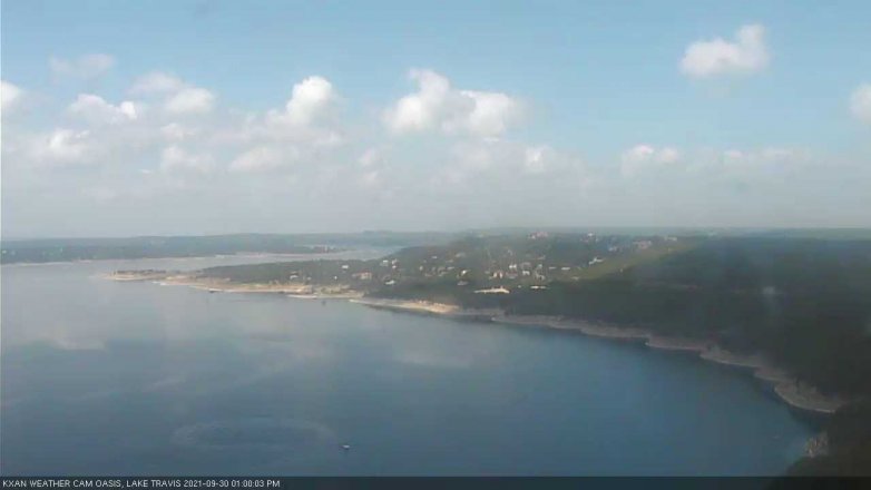 Lake Travis webcam, September 30, 2021 1:00 PM CT