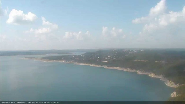 Lake Travis webcam, September 30, 2021 2:45 PM CT