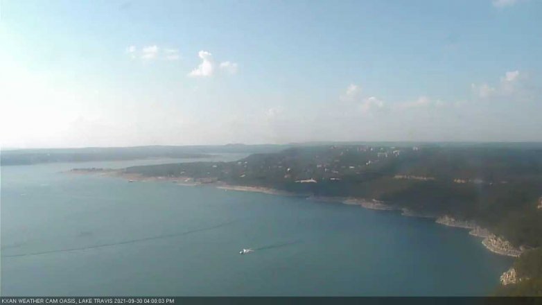 Lake Travis webcam, September 30, 2021 4:00 PM CT