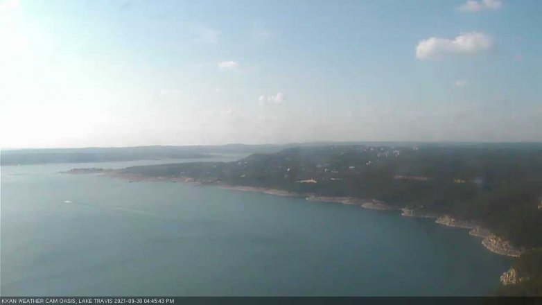Lake Travis webcam, September 30, 2021 4:45 PM CT