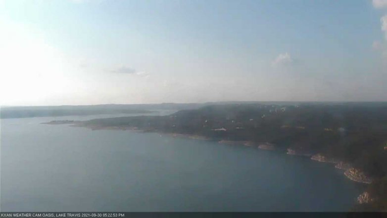 Lake Travis webcam, September 30, 2021 5:25 PM CT