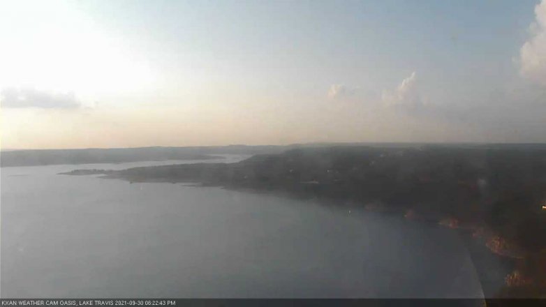 Lake Travis webcam, September 30, 2021 6:25 PM CT