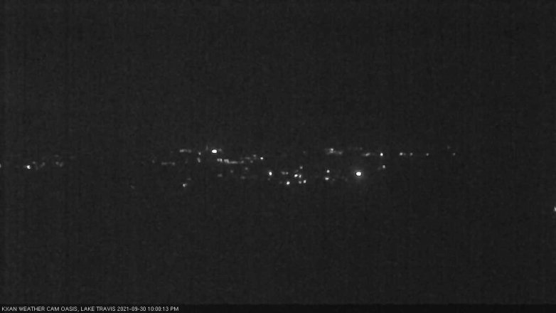 Lake Travis webcam, September 30, 2021 10:00 PM CT