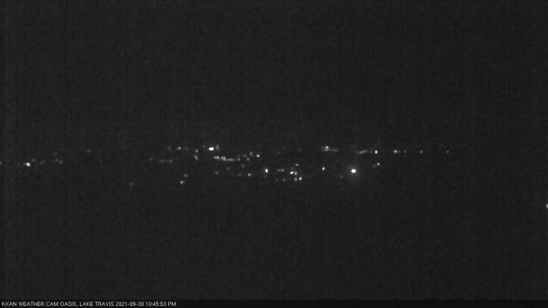 Lake Travis webcam, September 30, 2021 10:45 PM CT