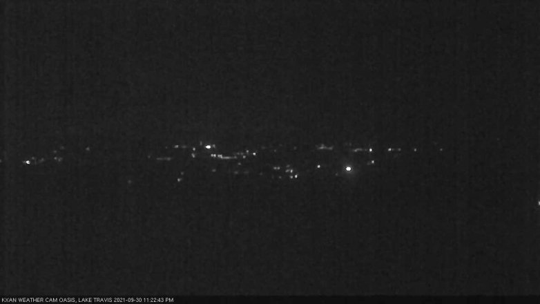 Lake Travis webcam, September 30, 2021 11:25 PM CT