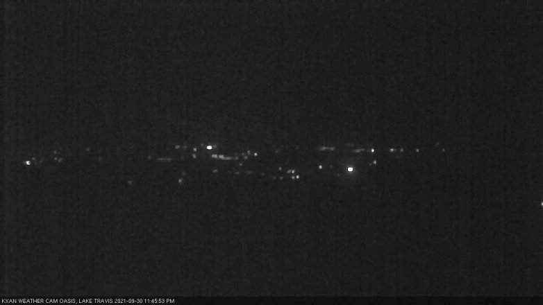 Lake Travis webcam, September 30, 2021 11:45 PM CT