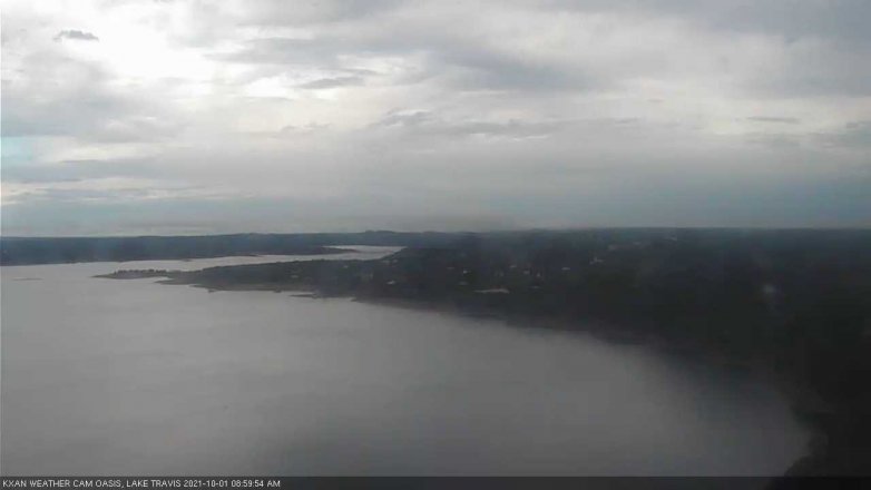 Lake Travis webcam, October 1, 2021 9:00 AM CT