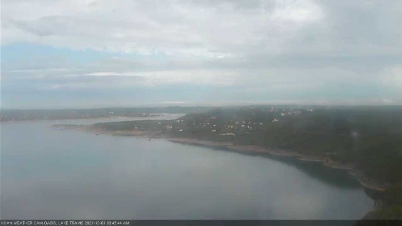 Lake Travis webcam, October 1, 2021 9:45 AM CT