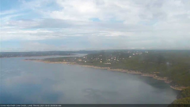 Lake Travis webcam, October 1, 2021 10:00 AM CT