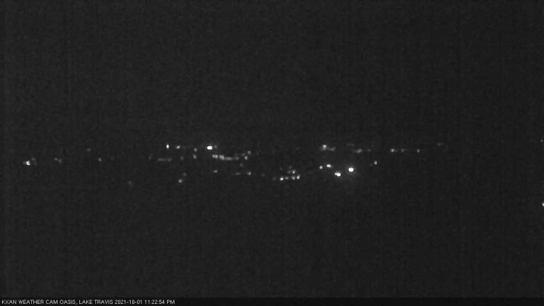 Lake Travis webcam, October 1, 2021 11:25 PM CT