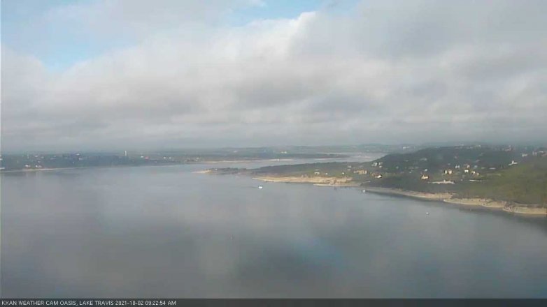 Lake Travis webcam, October 2, 2021 9:25 AM CT