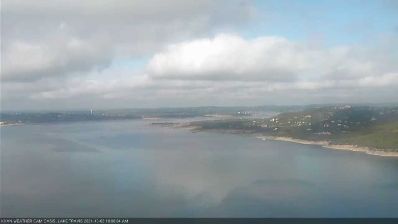 Lake Travis webcam, October 2, 2021 10:00 AM CT