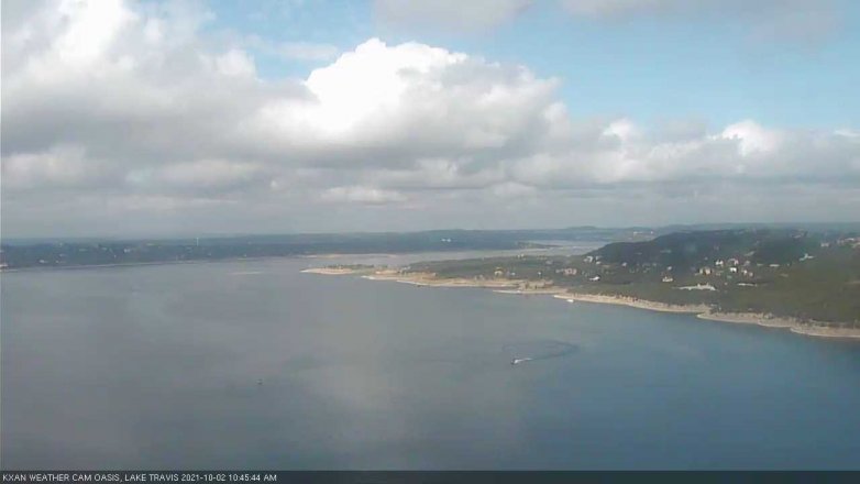 Lake Travis webcam, October 2, 2021 10:45 AM CT