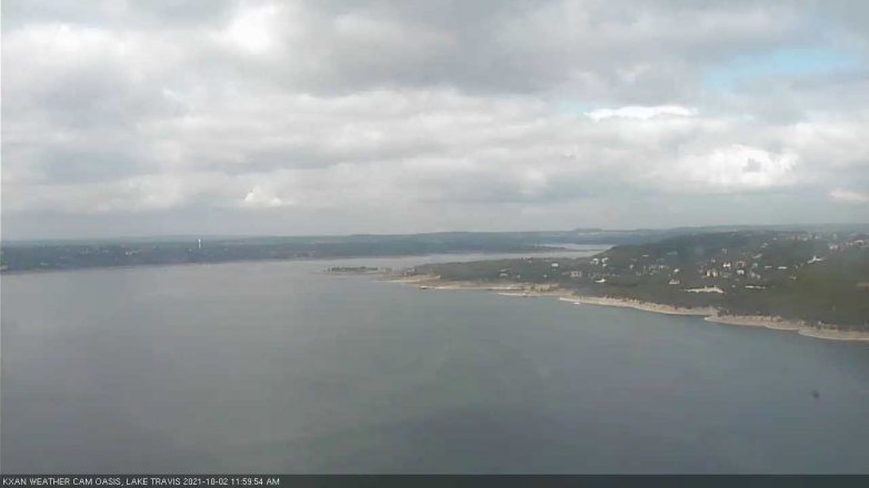 Lake Travis webcam, October 2, 2021 12:00 PM CT