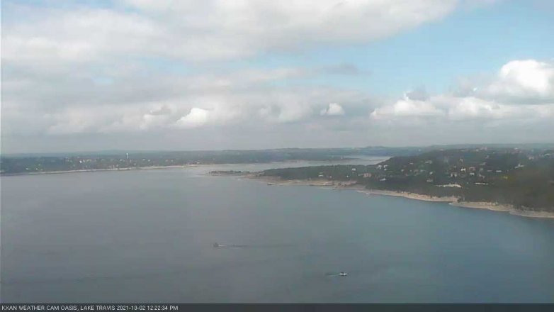 Lake Travis webcam, October 2, 2021 12:25 PM CT