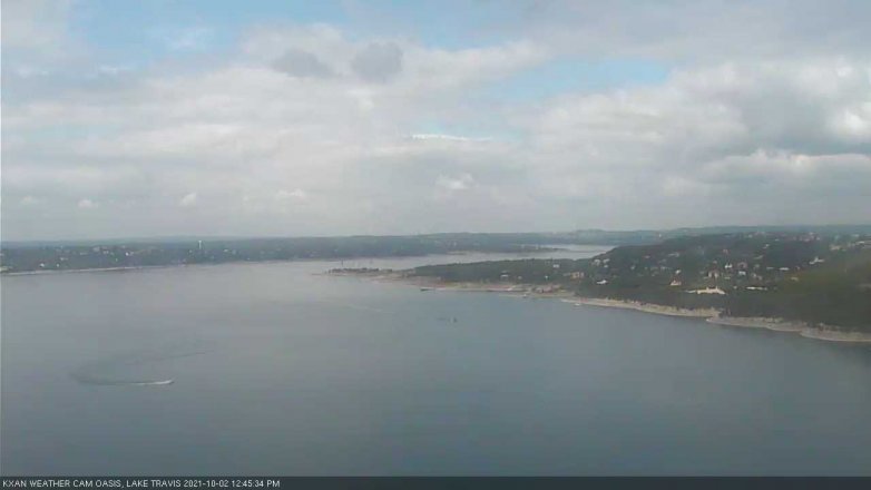 Lake Travis webcam, October 2, 2021 12:45 PM CT