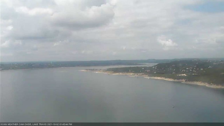 Lake Travis webcam, October 2, 2021 1:45 PM CT