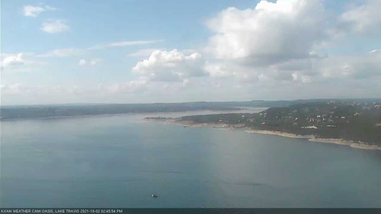 Lake Travis webcam, October 2, 2021 2:45 PM CT