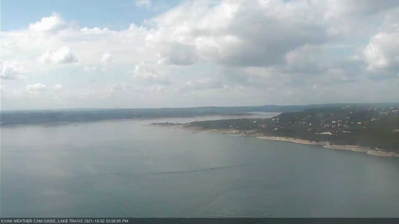 Lake Travis webcam, October 2, 2021 3:00 PM CT