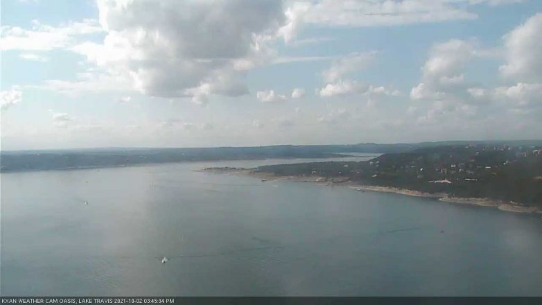 Lake Travis webcam, October 2, 2021 3:45 PM CT