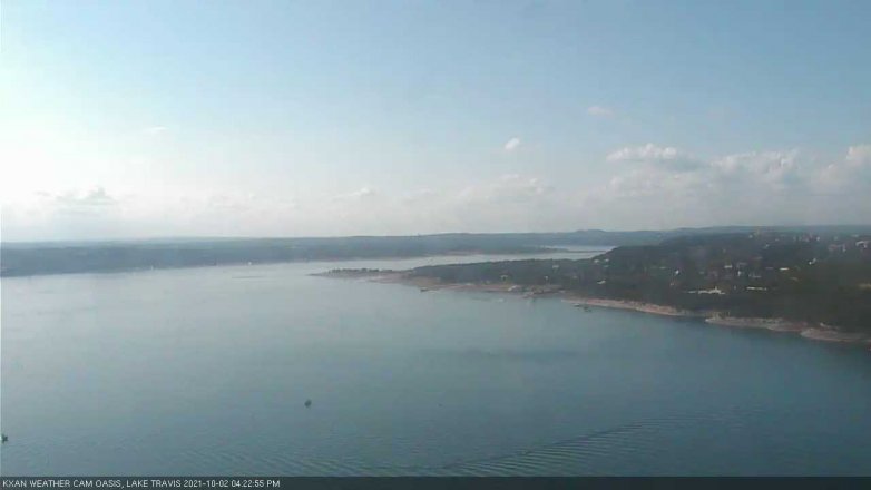 Lake Travis webcam, October 2, 2021 4:25 PM CT