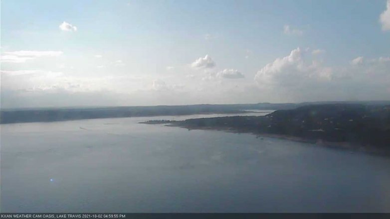 Lake Travis webcam, October 2, 2021 5:00 PM CT