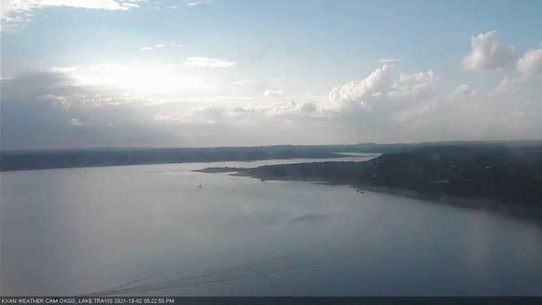 Lake Travis webcam, October 2, 2021 5:25 PM CT