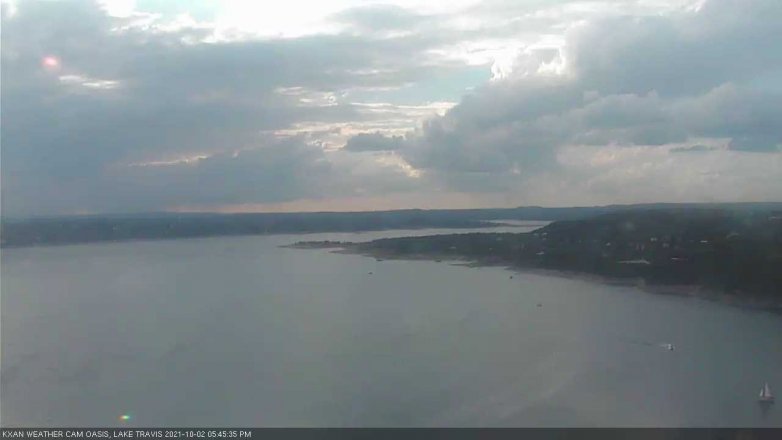 Lake Travis webcam, October 2, 2021 5:45 PM CT