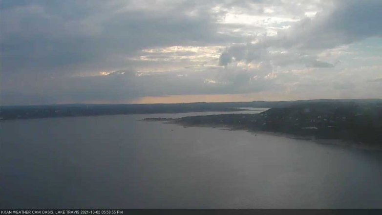 Lake Travis webcam, October 2, 2021 6:00 PM CT