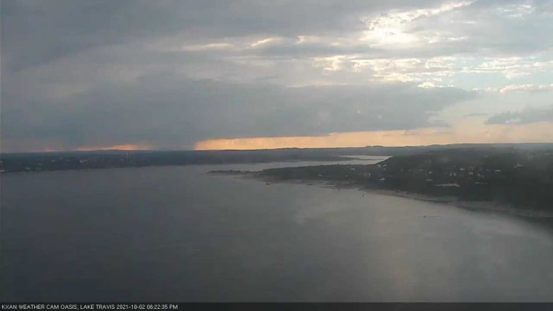 Lake Travis webcam, October 2, 2021 6:25 PM CT
